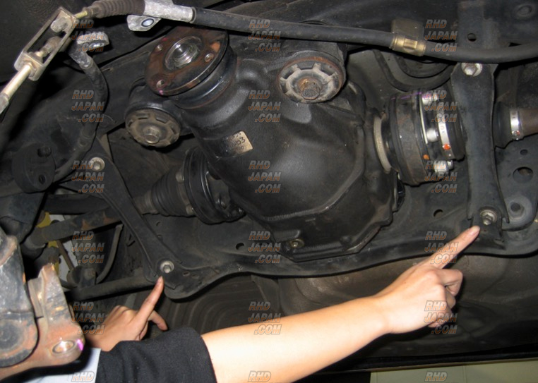 Kunny's Rear Member Reinforcement Stick Front and Rear Set - JZX90